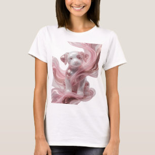 Camiseta Motivo Artístico GLAMOUR PERRO Plateado Ingenioso