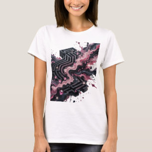 Camiseta Motivo Artístico Gris ARTE ABSTRACTO