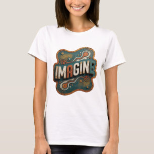 Camiseta Motivo Artístico Naranja Clásico IMAGINA