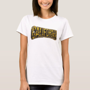 Camiseta Motivo Artístico Naranja Fresco CALIFORNIA