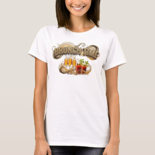 Camiseta Motivo Artístico NARANJA HORA DE BRUNCH