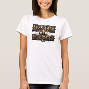 Camiseta Motivo Artístico Naranja Limpio MENOS CHARLA MÁS B