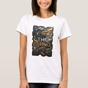 Camiseta Motivo Artístico ON THE GRIND Plateado Elegante