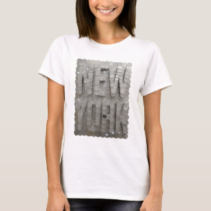 Camiseta Motivo Artístico Plata NUEVA YORK Motivo Artístico