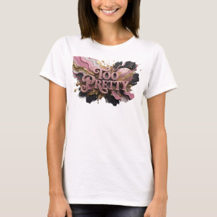 Camiseta Motivo Artístico Rojo Intenso DEMASIADO BONITO