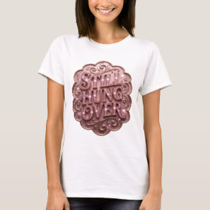 Camiseta Motivo Artístico Rosa Elegante AÚN COLGADO