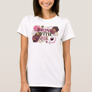 Camiseta Motivo Artístico Rosa Intenso BEBE CONMIGO