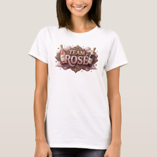 Camiseta Motivo Artístico Rosa Moderno de TEAM ROSE