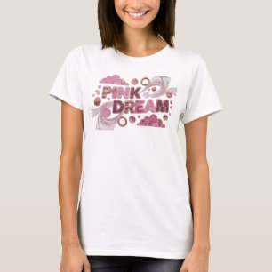 Camiseta Motivo Artístico Rosa SUEÑO ROSA