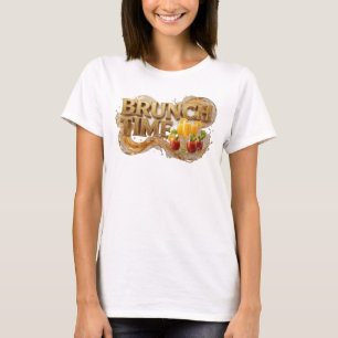 Camiseta Motivo Artístico Snappy Orange BRUNCH TIME