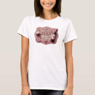 Camiseta Motivo Artístico VINO TINTO CURA TODO