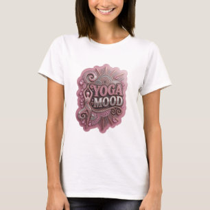 Camiseta Motivo Artístico YOGA MOOD Plateado Intenso