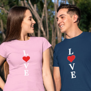Camiseta Motivo de amor clásico con un toque moderno