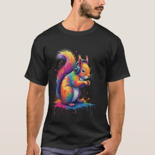 Camiseta Motivo de ardilla creativa