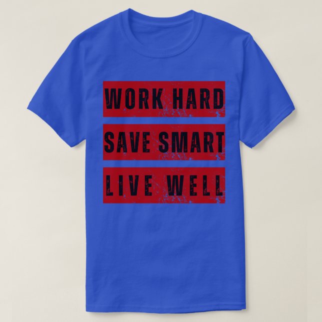 CAMISETA MOTIVO DE BUEN ÉXITO EN VIVO DE TRABAJO DURO SALVA (Diseño del anverso)