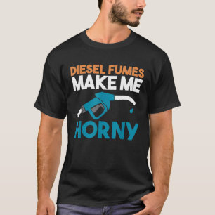 Camiseta Motivo De Camión Diesel Para Máquina Mecánica Dies