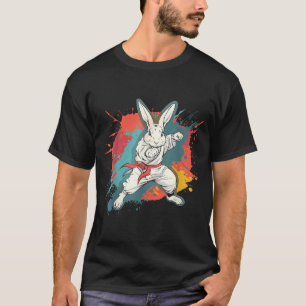 Camiseta Motivo de conejo de karate Taekwondo Jiu-Jitsu MMA