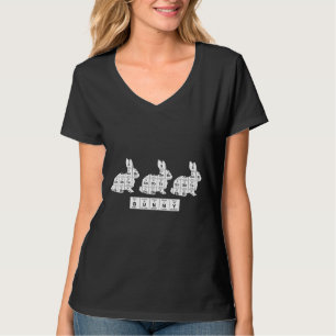 Camiseta Motivo de conejo y conejito para nerd de científic