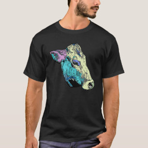 Camiseta Motivo de estampado gráfico de animal Farmer color