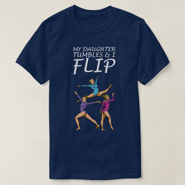 Camiseta Motivo de gimnasia para acróbatas y gimnastas 15 (Diseño del anverso)