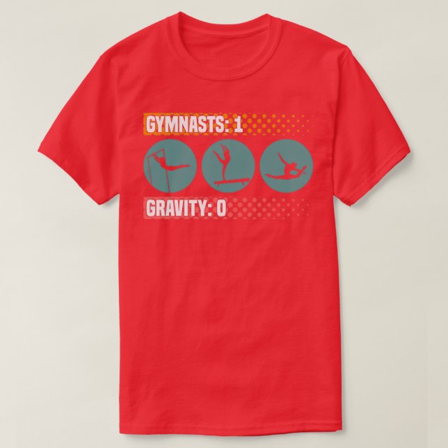 Camiseta Motivo de gimnasia para acróbatas y gimnastas 28 (Diseño del anverso)