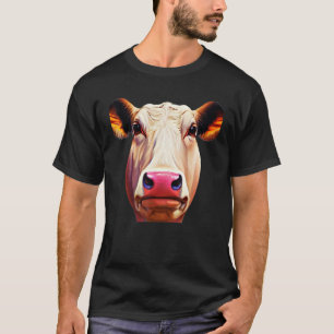 Camiseta Motivo de impresión de cabeza gráfica de animal de