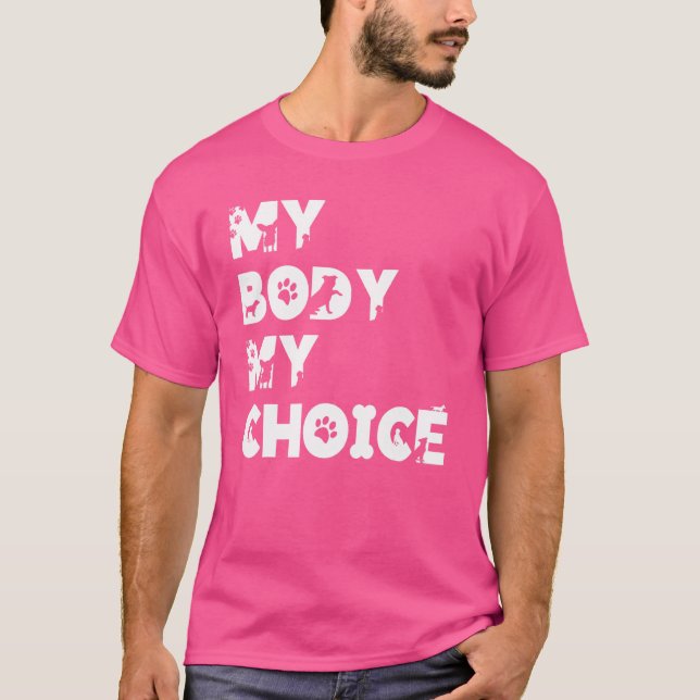 Camiseta Motivo de inspiración positiva para mi cuerpo y mi (Anverso)