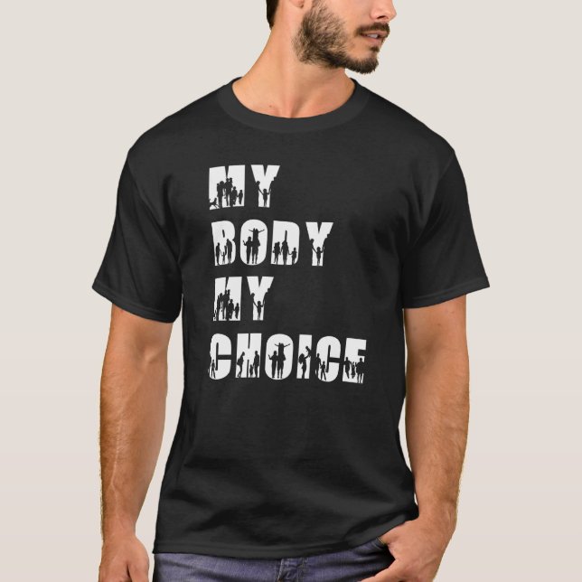 Camiseta Motivo de inspiración positiva para mi cuerpo y mi (Anverso)