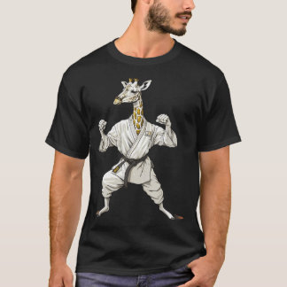 Camiseta Motivo de jirafa de karate Taekwondo Jiu-Jitsu Mma