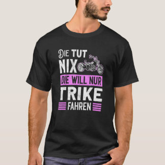 Camiseta Motivo de Motocicleta de Tres Ruedas Bicicleta Tri