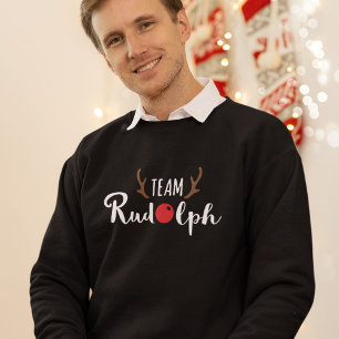 Camiseta Motivo de Navidad del Equipo Rudolph