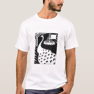 Camiseta Motivo de pavo real, de "Le Morte d'Arthur" (litho