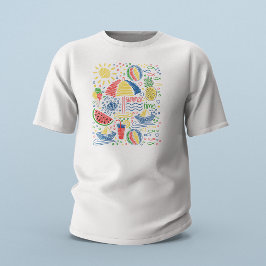 Camiseta motivo de playa de verano