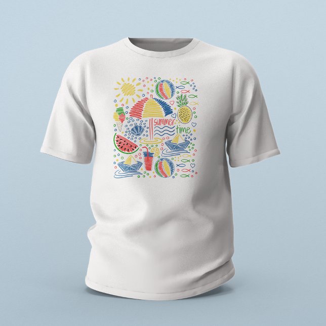 Camiseta motivo de playa de verano (Subido por el creador)