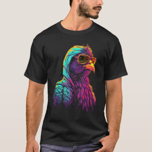 Camiseta motivo de pollo gallo fresco ave granjero gallina