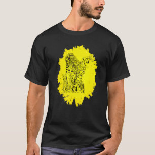 Camiseta Motivo Guepardo Depredador Gato Animal África Colo