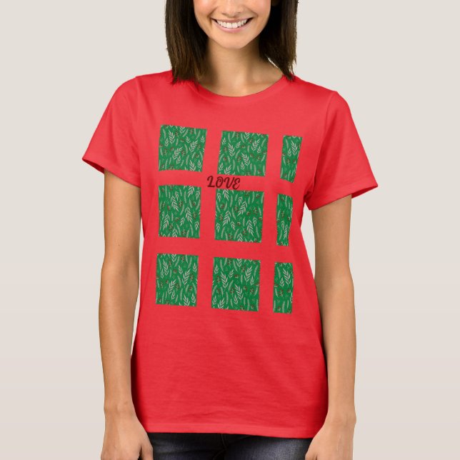 Camiseta Motivos florales de Moda moderna T-Shirt (Anverso)