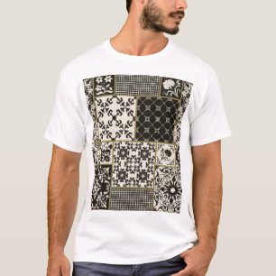 Camiseta Motivos islámicos azules de mallica.