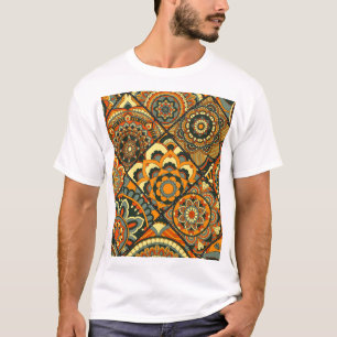 Camiseta Motivos islámicos vintage, decorativos sin costura
