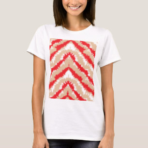 Camiseta Motivos y patrones de textura rojos, naranjas y ro