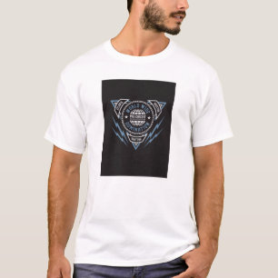 Camiseta Moto Badge Tee de Ride Fast Blue Mountain