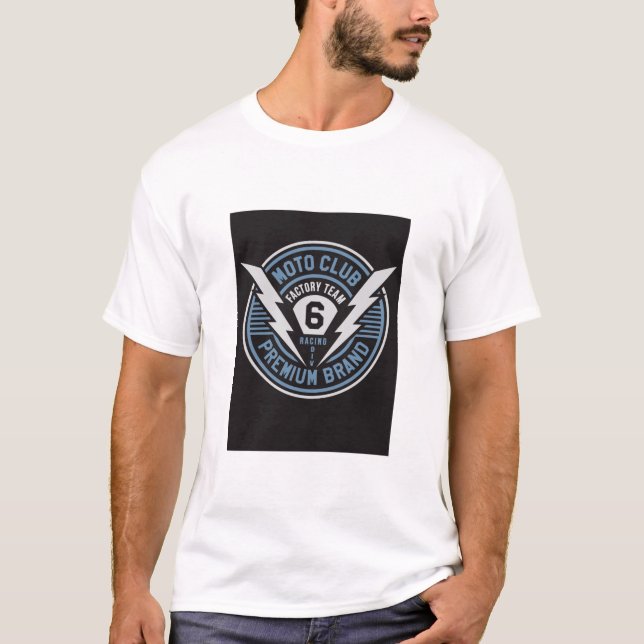 Camiseta Moto Club Blue Factory Carreras Tee (Anverso)