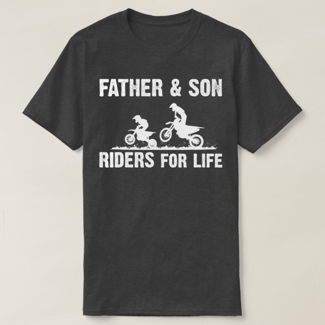 Camiseta Moto Cross padre e hijo Dirt Motocross M (Diseño del anverso)