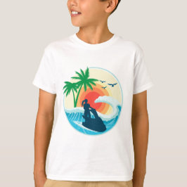 Camiseta Moto de agua y olas
