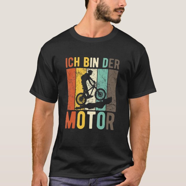 Camiseta Moto de bicicleta retro vintage Motif Moun (Anverso)