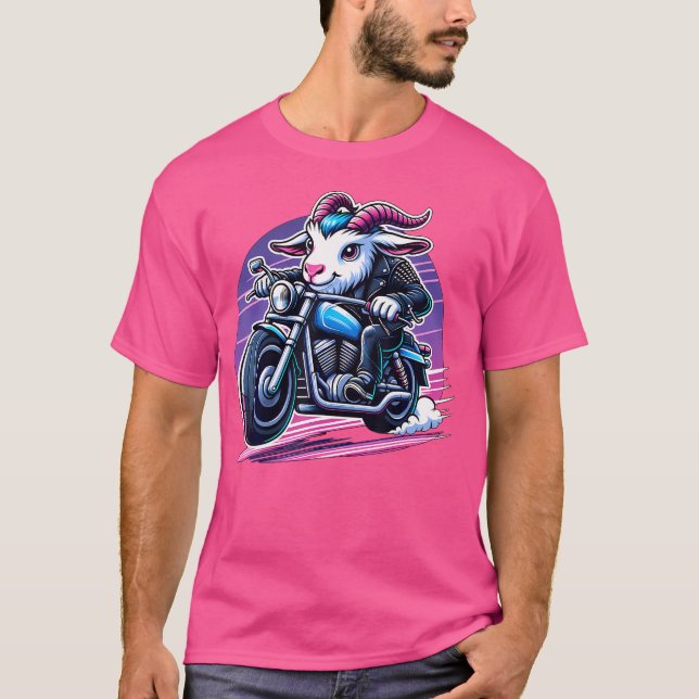 Camiseta Moto de ciclismo de cabra (Anverso)