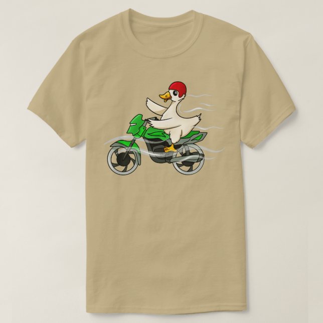 Camiseta Moto de ciclismo de pato (Diseño del anverso)