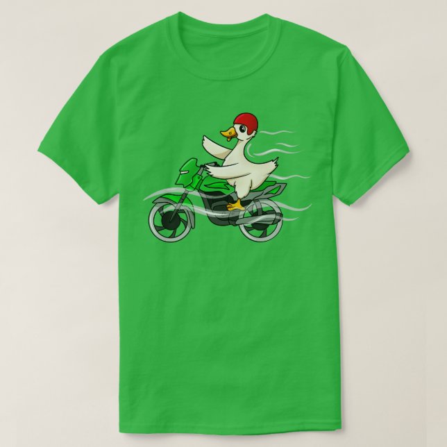 Camiseta Moto de ciclismo de pato (Diseño del anverso)