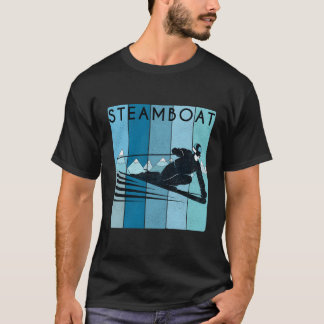 Camiseta Moto de esquí de barco de vapor retro