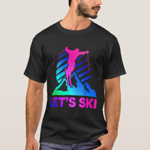 Camiseta Moto de esquí retro Vintage 8090s Juego de esquí _